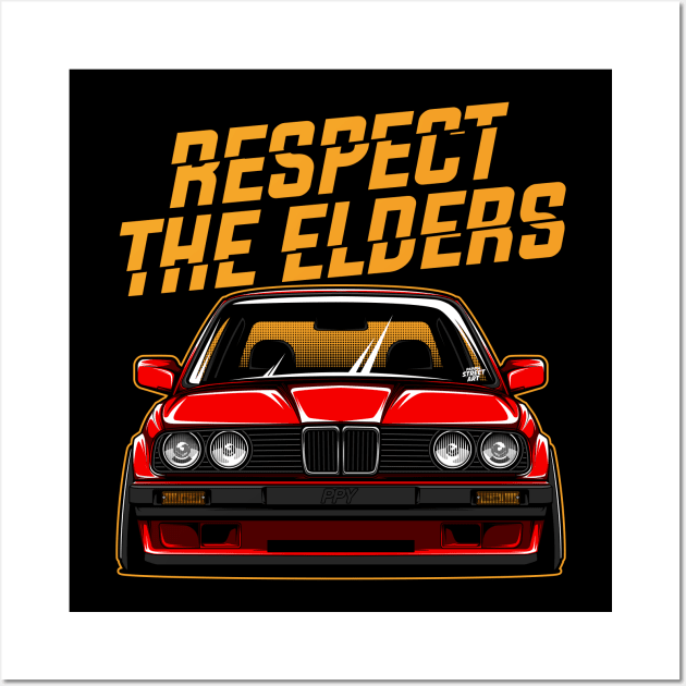 Respect The Elders - PAPAYA STREETART Wall Art by papayastreetart